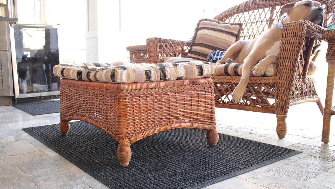 Bungalow Flooring Store -Bungalow Flooring Store WaterHog Squares 3x5 Charcoal Indoor Outdoor Floor Mat LIFE