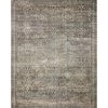 Layla Antique/Moss 2 ft. 3 in. x 3 ft. 9 in. Traditional 100% Polyester Area Rug by LOLOI II