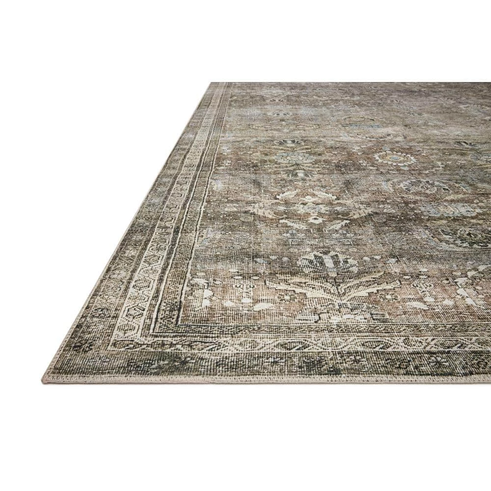 Layla Antique/Moss 7 ft. 6 in. x 9 ft. 6 in. Traditional 100% Polyester Runner Rug by LOLOI II 2 Layla Antique/Moss 7 ft. 6 in. x 9 ft. 6 in. Traditional 100% Polyester Runner Rug by LOLOI II - Image 2