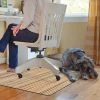 Bamboo 3 ft. x 4 ft. Desk Chair Mat by Bungalow Flooring