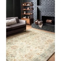Rosette Beige/Multi 7 ft. 6 in. x 9 ft. 6 in. Traditional Polyester Pile Runner Rug by LOLOI II -Bungalow Flooring Store beige multi loloi ii area rugs rostros 01beml7696 31 1000