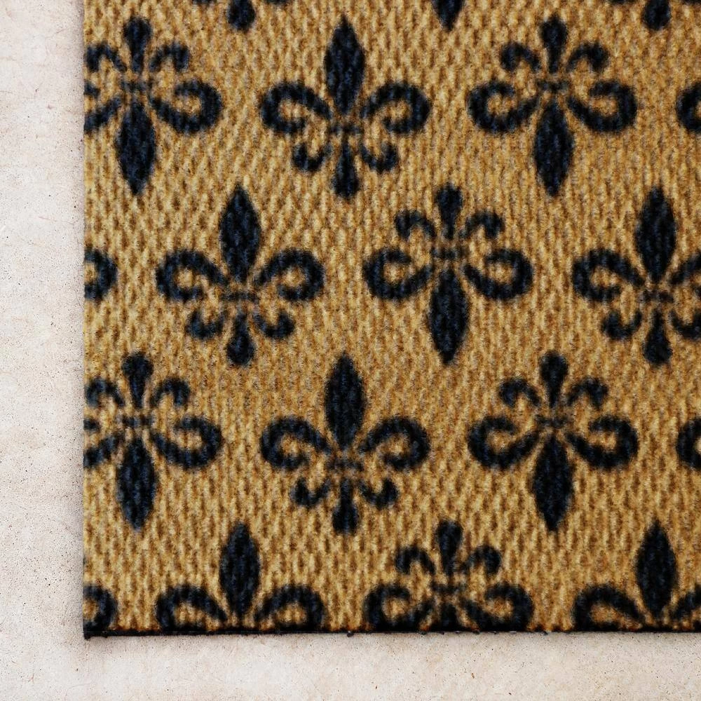 ReSisal Fluer Field Black 22 in. x 34 in. Recycled Polyester Indoor Outdoor Door Mat by Bungalow Flooring 3 ReSisal Fluer Field Black 22 in. x 34 in. Recycled Polyester Indoor Outdoor Door Mat by Bungalow Flooring - Image 3