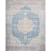 Layla Blue/Tangerine 1 ft. 6 in. x 1 ft. 6 in. Sample Traditional Polyester Area Rug by LOLOI II
