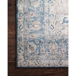 Layla Blue/Tangerine 1 ft. 6 in. x 1 ft. 6 in. Sample Traditional Polyester Area Rug by LOLOI II -Bungalow Flooring Store blue tangerine loloi ii area rugs layllay 07bbtg160s d4 1000