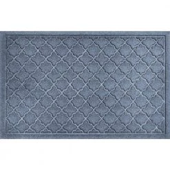 Aqua Shield Cordova Bluestone 23 in. x 35 in. PET Polyester Door Mat by Bungalow Flooring