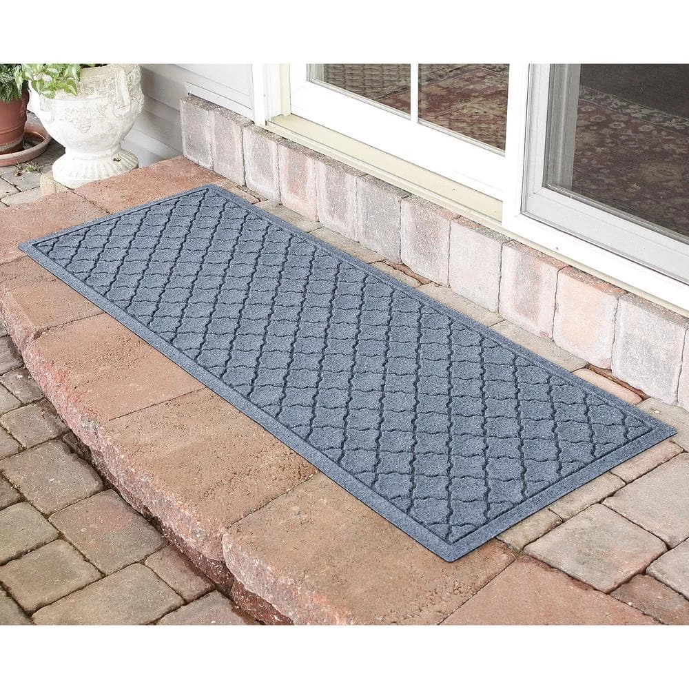 Aqua Shield Cordova Bluestone 22 in. x 60 in. PET Polyester Door Mat by Bungalow Flooring 2 Aqua Shield Cordova Bluestone 22 in. x 60 in. PET Polyester Door Mat by Bungalow Flooring - Image 2