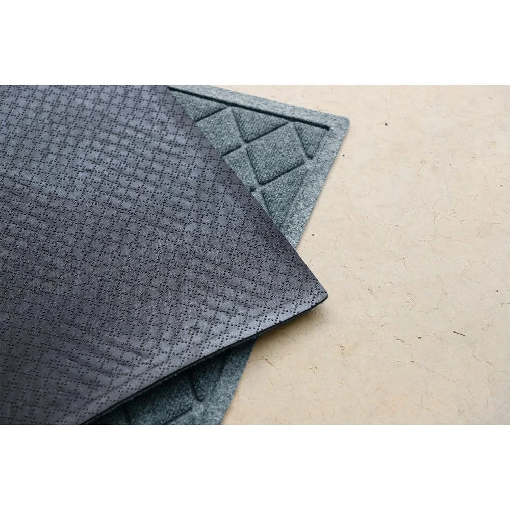 Aqua Shield Argyle Bluestone 23 in. x 35 in. Recycled Polyester/Rubber Indoor Outdoor Door Mat by Bungalow Flooring 5 Aqua Shield Argyle Bluestone 23 in. x 35 in. Recycled Polyester/Rubber Indoor Outdoor Door Mat by Bungalow Flooring - Image 5