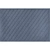 Aqua Shield Argyle Bluestone 34 in. x 52 in. Recycled Polyester/Rubber Indoor Outdoor Door Mat by Bungalow Flooring