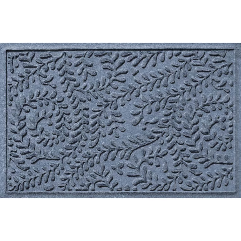 Aqua Shield Boxwood Bluestone 23 in. x 35 in. PET Polyester Door Mat by Bungalow Flooring 1 Aqua Shield Boxwood Bluestone 23 in. x 35 in. PET Polyester Door Mat by Bungalow Flooring