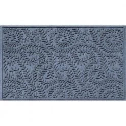 Aqua Shield Boxwood Bluestone 35 in. x 59 in. PET Polyester Door Mat by Bungalow Flooring