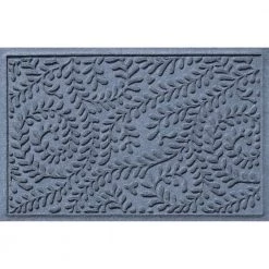 Aqua Shield Boxwood Bluestone 22 in. x 60 in. PET Polyester Door Mat Runner Rug by Bungalow Flooring