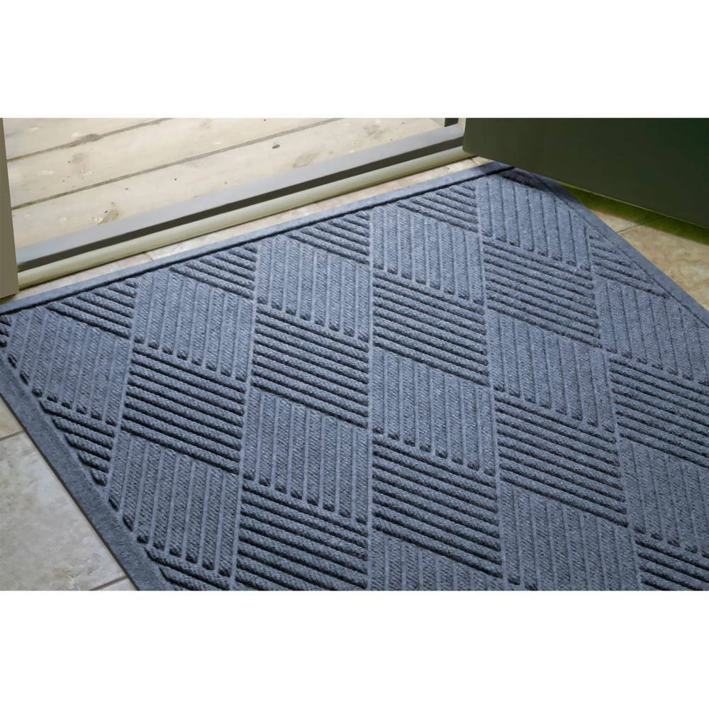 Aqua Shield Diamonds Bluestone 35 in. x 59 in. PET Polyester Door Mat by Bungalow Flooring 11 Aqua Shield Diamonds Bluestone 35 in. x 59 in. PET Polyester Door Mat by Bungalow Flooring - Image 11