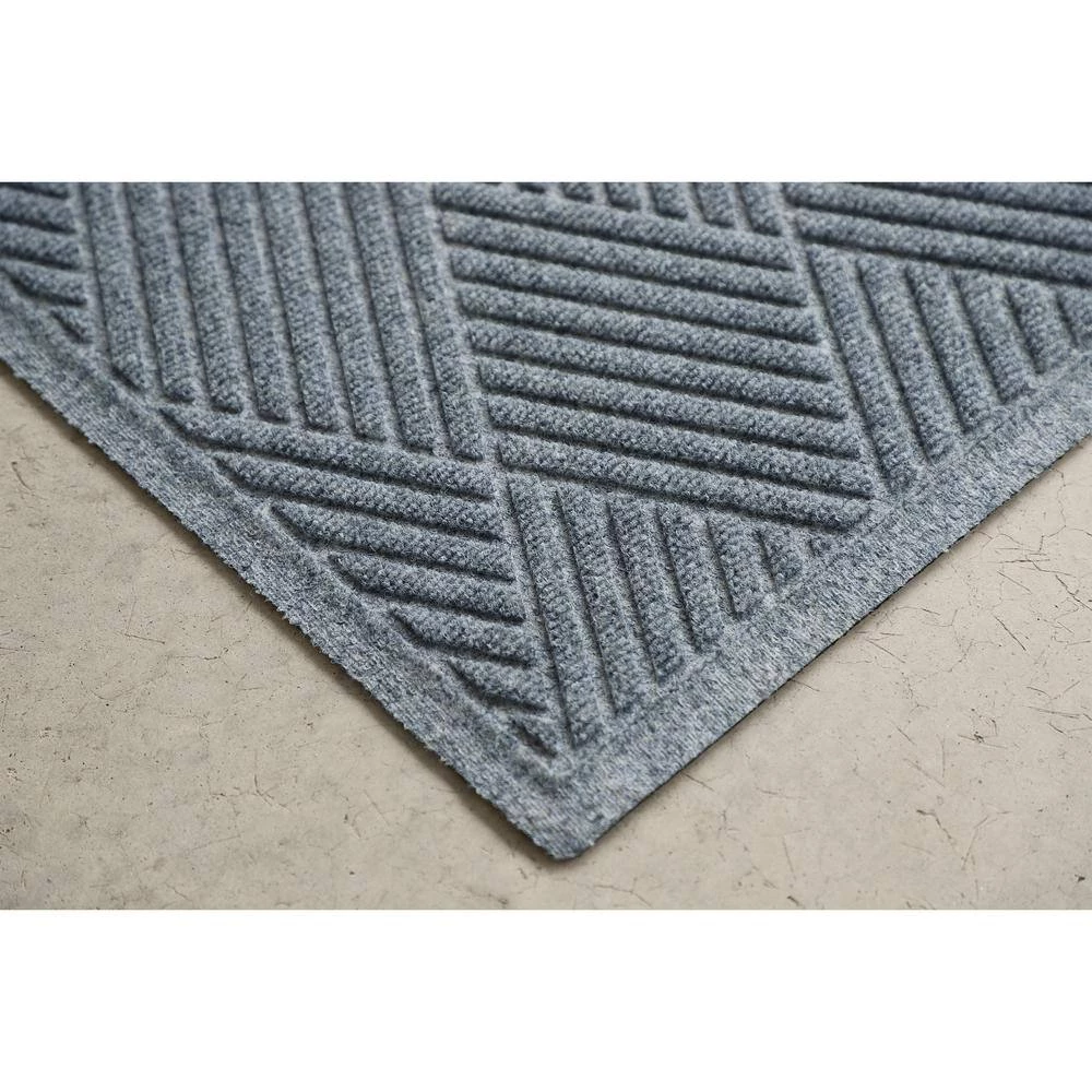 Aqua Shield Diamonds Bluestone 35 in. x 59 in. PET Polyester Door Mat by Bungalow Flooring 3 Aqua Shield Diamonds Bluestone 35 in. x 59 in. PET Polyester Door Mat by Bungalow Flooring - Image 3