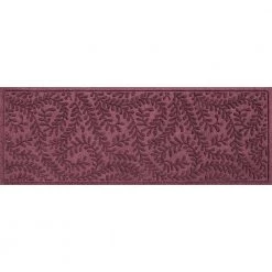 Aqua Shield Boxwood Bordeaux 30 in. x 98 in. PET Polyester Door Mat Runner Rug by Bungalow Flooring