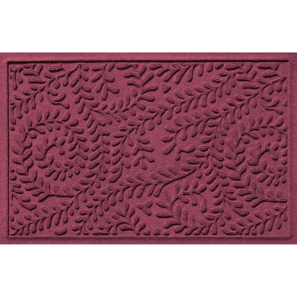 Aqua Shield Boxwood Bordeaux 22 in. x 60 in. PET Polyester Door Mat Runner Rug by Bungalow Flooring 1 Aqua Shield Boxwood Bordeaux 22 in. x 60 in. PET Polyester Door Mat Runner Rug by Bungalow Flooring