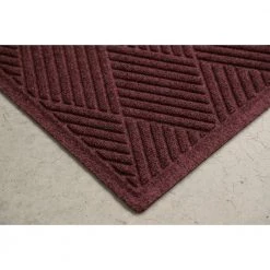 Aqua Shield Diamonds Bordeaux 23 in. x 35 in. PET Polyester Door Mat by Bungalow Flooring -Bungalow Flooring Store bordeaux bungalow flooring door mats 844600023 40 1000