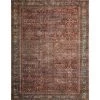 Layla Brick/Blue 2 ft. 3 in. x 3 ft. 9 in. Traditional 100% Polyester Area Rug by LOLOI II