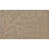 Aqua Shield Brittney Leaf Camel 35 in. x 59 in. PET Polyester Door Mat by Bungalow Flooring