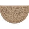 Aqua Shield Fall Day Camel 24 in. x 39 in. Half Round PET Polyester Doormat by Bungalow Flooring