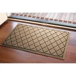 Aqua Shield Argyle Camel 23 in. x 35 in. Recycled Polyester/Rubber Indoor Outdoor Door Mat by Bungalow Flooring 24 Aqua Shield Argyle Camel 23 in. x 35 in. Recycled Polyester/Rubber Indoor Outdoor Door Mat by Bungalow Flooring -Bungalow Flooring Store camel bungalow flooring door mats 20377500023 31 1000