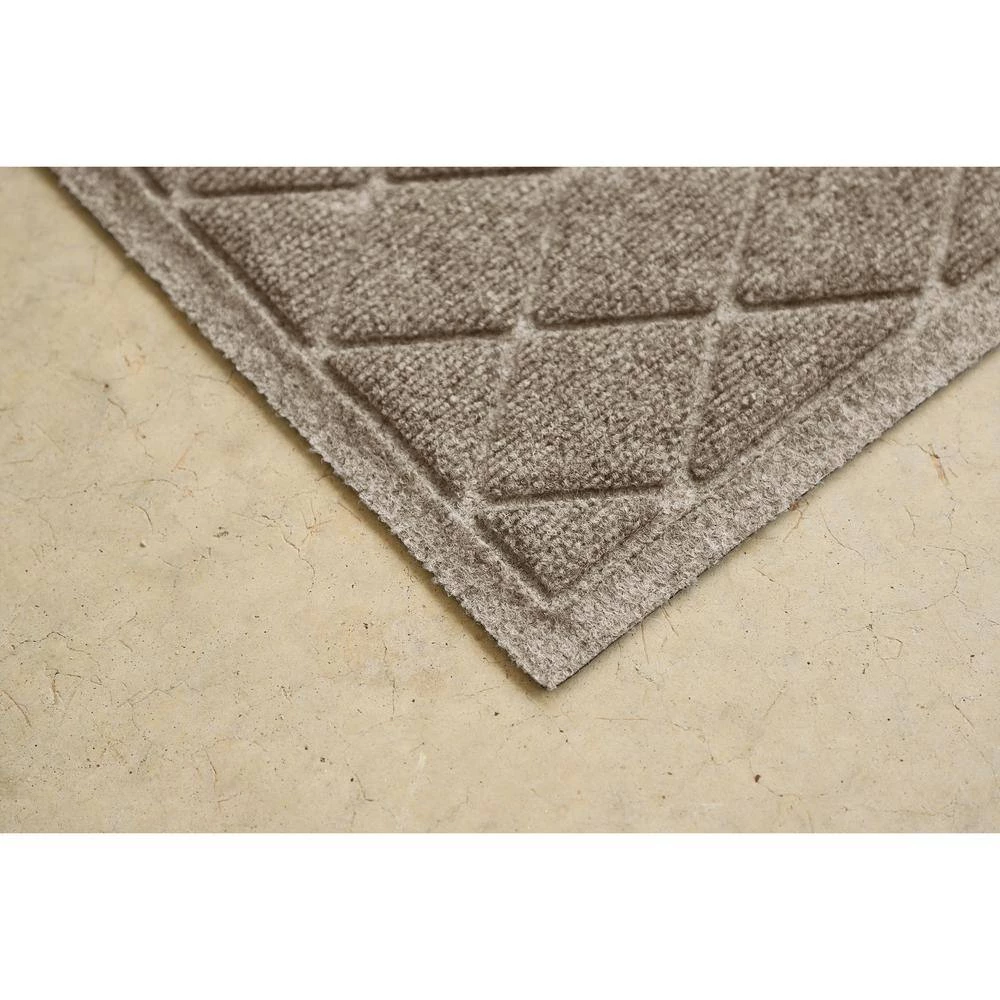Aqua Shield Argyle Camel 45 in. x 70 in. Recycled Polyester/Rubber Indoor Outdoor Estate Mat by Bungalow Flooring 12 Aqua Shield Argyle Camel 45 in. x 70 in. Recycled Polyester/Rubber Indoor Outdoor Estate Mat by Bungalow Flooring - Image 12