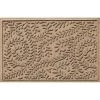 Aqua Shield Boxwood Camel 23 in. x 35 in. PET Polyester Door Mat by Bungalow Flooring