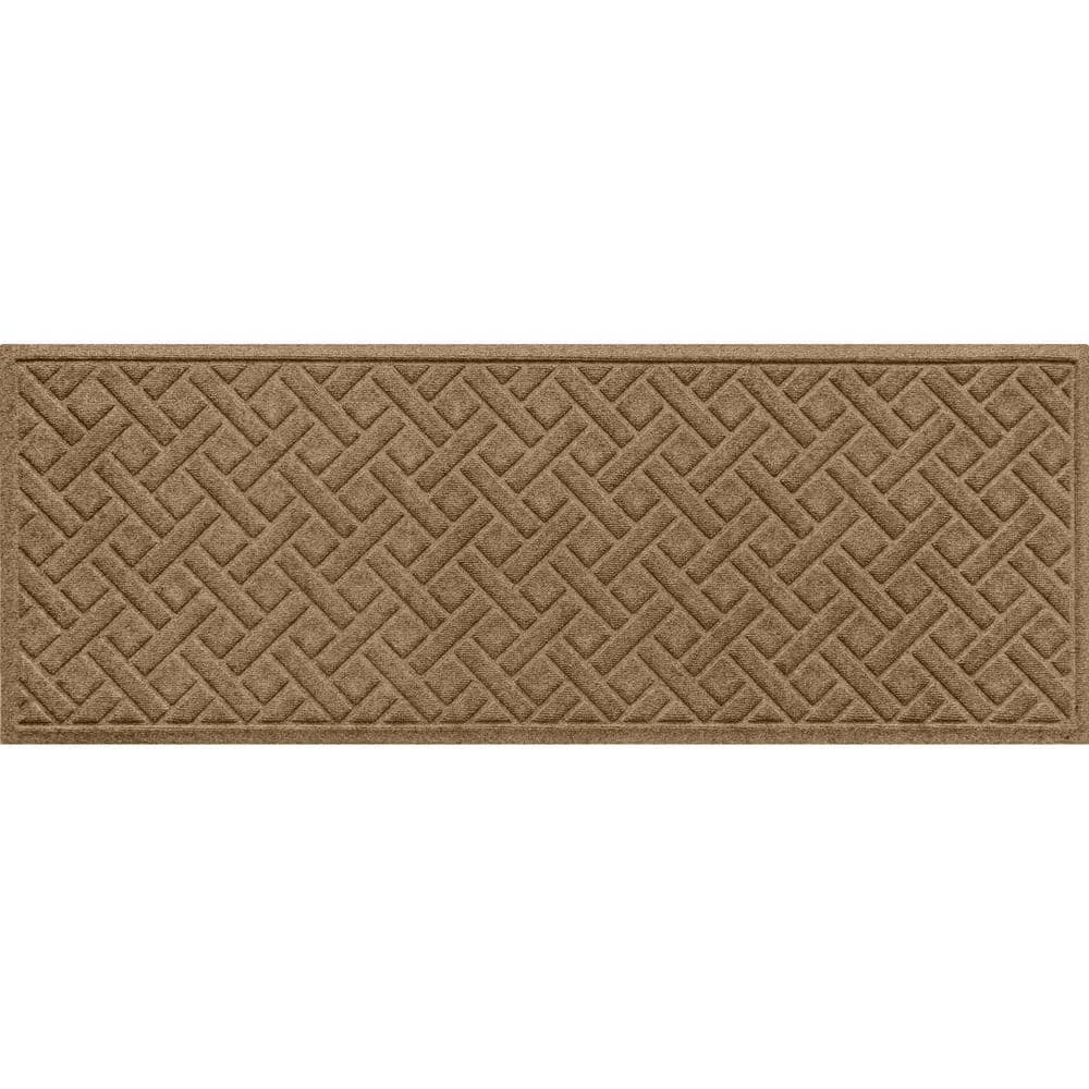 Aqua Shield Lattice Camel 22 in. x 60 in. PET Polyester Indoor Outdoor Door Mat by Bungalow Flooring 1 Aqua Shield Lattice Camel 22 in. x 60 in. PET Polyester Indoor Outdoor Door Mat by Bungalow Flooring