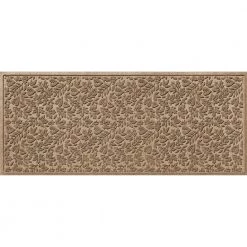 Aqua Shield Fall Day Camel 35 in. x 85 in. PET Polyester Door Mat by Bungalow Flooring