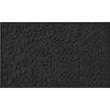 Aqua Shield Brittney Leaf Charcoal 35 in. x 59 in. PET Polyester Door Mat by Bungalow Flooring