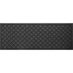 Aqua Shield Cordova Charcoal 22 in. x 60 in. PET Polyester Door Mat by Bungalow Flooring