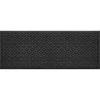 Aqua Shield Ellipse Charcoal 35 in. x 85 in. PET Polyester Door Mat Runner Rug by Bungalow Flooring