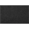Aqua Shield Diamonds Charcoal 23 in. x 35 in. PET Polyester Door Mat by Bungalow Flooring