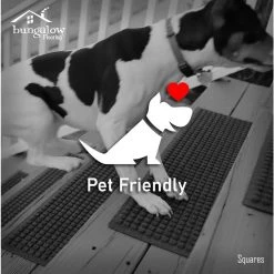 Aqua Shield Squares Charcoal 8.5 in. x 30 in. PET Polyester Indoor Outdoor Stair Tread Covers (Set of 4) by Bungalow Flooring 16 Aqua Shield Squares Charcoal 8.5 in. x 30 in. PET Polyester Indoor Outdoor Stair Tread Covers (Set of 4) by Bungalow Flooring -Bungalow Flooring Store charcoal bungalow flooring stair tread covers 20266541 44 1000