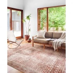Layla Cinnamon/Sage 9 ft. x 12 ft. Traditional 100% Polyester Area Rug by LOLOI II -Bungalow Flooring Store cinnamon sage loloi ii area rugs layllay 11cmsg90c0 31 1000