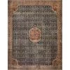 Layla Cobalt Blue/Spice 3 ft. 6 in. x 5 ft. 6 in. Traditional 100% Polyester Area Rug by LOLOI II