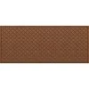 Aqua Shield Cordova Dark Brown 35 in. x 85 in. PET Polyester Door Mat by Bungalow Flooring