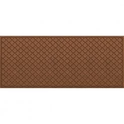 Aqua Shield Cordova Dark Brown 35 in. x 85 in. PET Polyester Door Mat by Bungalow Flooring
