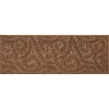Aqua Shield Boxwood Dark Brown 30 in. x 98 in. PET Polyester Door Mat Runner Rug by Bungalow Flooring