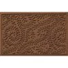 Aqua Shield Boxwood Dark Brown 22 in. x 60 in. PET Polyester Door Mat Runner Rug by Bungalow Flooring