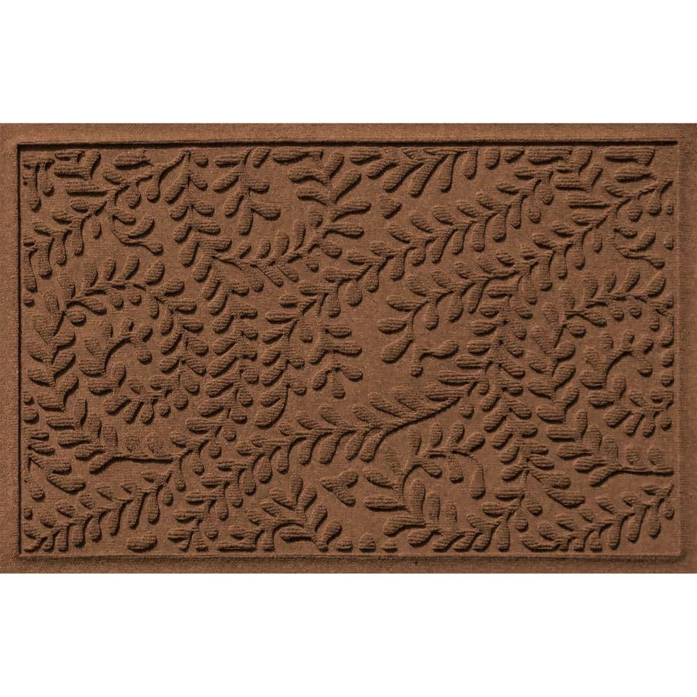 Aqua Shield Boxwood Dark Brown 22 in. x 60 in. PET Polyester Door Mat Runner Rug by Bungalow Flooring 1 Aqua Shield Boxwood Dark Brown 22 in. x 60 in. PET Polyester Door Mat Runner Rug by Bungalow Flooring