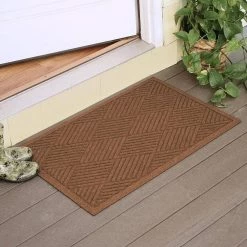 Aqua Shield Diamonds Dark Brown 23 in. x 35 in. PET Polyester Door Mat by Bungalow Flooring 17 Aqua Shield Diamonds Dark Brown 23 in. x 35 in. PET Polyester Door Mat by Bungalow Flooring -Bungalow Flooring Store dark brown bungalow flooring door mats 844520023 4f 1000