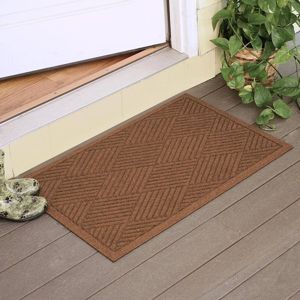 Aqua Shield Diamonds Dark Brown 23 in. x 35 in. PET Polyester Door Mat by Bungalow Flooring 7 Aqua Shield Diamonds Dark Brown 23 in. x 35 in. PET Polyester Door Mat by Bungalow Flooring - Image 7