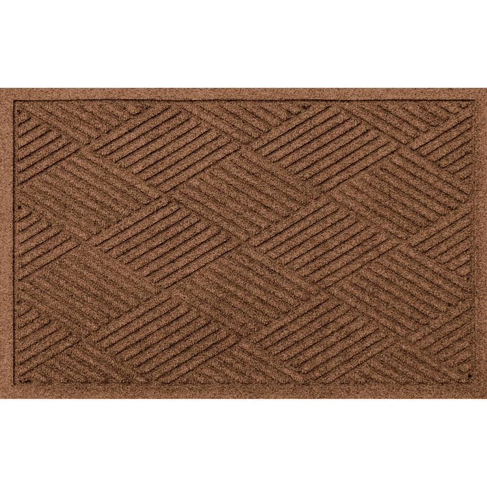 Aqua Shield Diamonds Dark Brown 23 in. x 35 in. PET Polyester Door Mat by Bungalow Flooring 1 Aqua Shield Diamonds Dark Brown 23 in. x 35 in. PET Polyester Door Mat by Bungalow Flooring