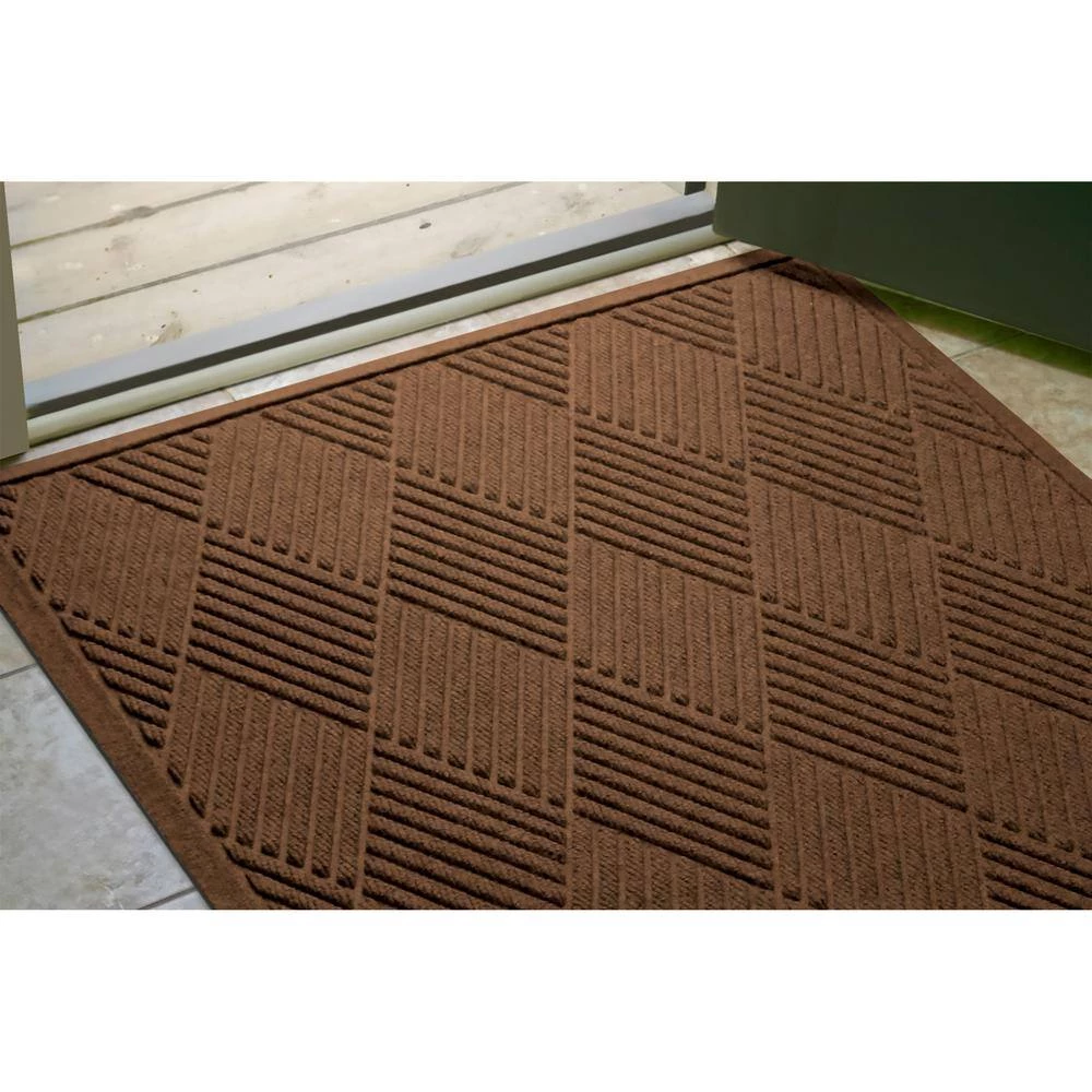 Aqua Shield Diamonds Dark Brown 35 in. x 59 in. PET Polyester Door Mat by Bungalow Flooring 11 Aqua Shield Diamonds Dark Brown 35 in. x 59 in. PET Polyester Door Mat by Bungalow Flooring - Image 11