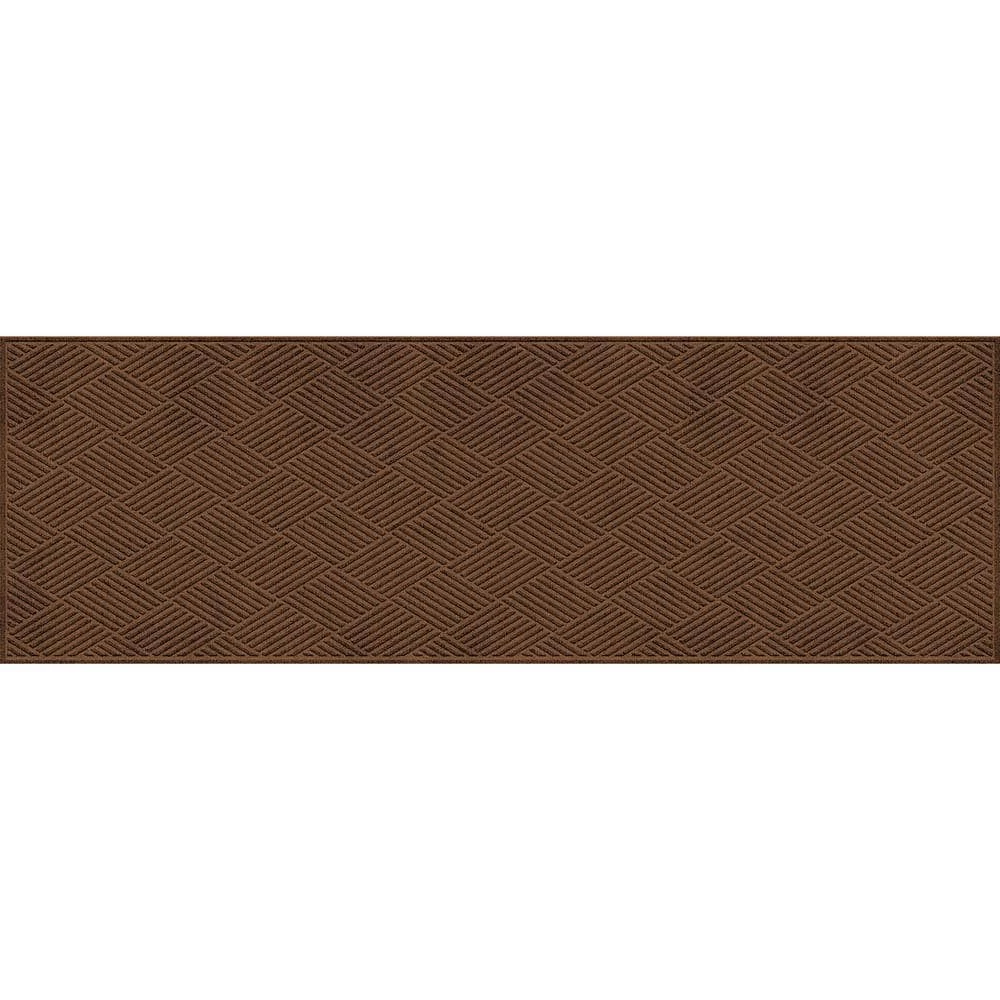 Aqua Shield Diamonds Dark Brown 3 ft. x 8 ft. PET Polyester Runner Rug by Bungalow Flooring 1 Aqua Shield Diamonds Dark Brown 3 ft. x 8 ft. PET Polyester Runner Rug by Bungalow Flooring