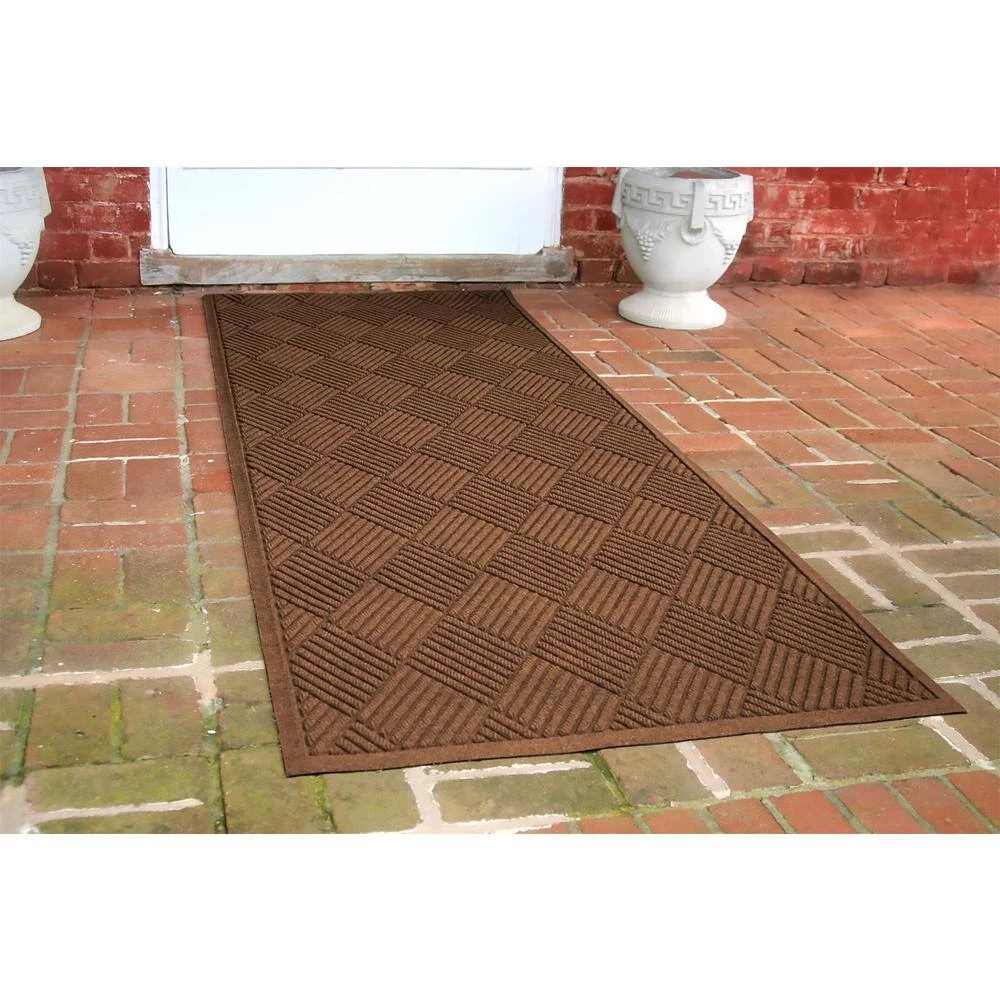 Aqua Shield Diamonds Dark Brown 3 ft. x 8 ft. PET Polyester Runner Rug by Bungalow Flooring 2 Aqua Shield Diamonds Dark Brown 3 ft. x 8 ft. PET Polyester Runner Rug by Bungalow Flooring - Image 2