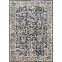 Teagan Denim/Pebble 7 ft. 11 in. x 10 ft. 6 in. Traditional Area Rug by LOLOI II