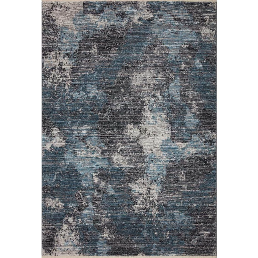 Samra Dove/Sky 9 ft. 6 in. x 13 ft. 1 in. Transitional Polypropylene Pile Area Rug by LOLOI II 1 Samra Dove/Sky 9 ft. 6 in. x 13 ft. 1 in. Transitional Polypropylene Pile Area Rug by LOLOI II
