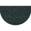 Aqua Shield Fall Day Evergreen 24 in. x 39 in. Half Round PET Polyester Doormat by Bungalow Flooring
