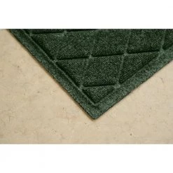 Aqua Shield Argyle Evergreen 34 in. x 52 in. Recycled Polyester/Rubber Indoor Outdoor Door Mat by Bungalow Flooring -Bungalow Flooring Store evergreen bungalow flooring door mats 20377590035 fa 1000 1